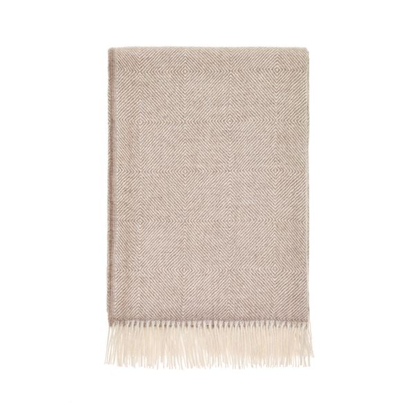 Lana Alpaca Fleece Throw - Brown